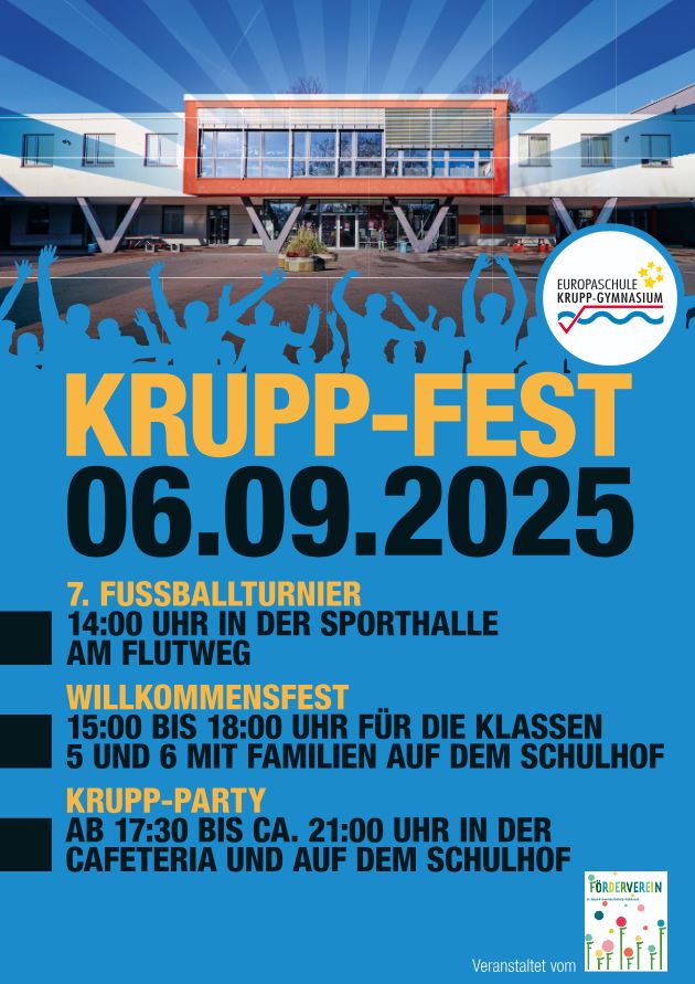 Ankündigung Krupp Fest 06.09.2025