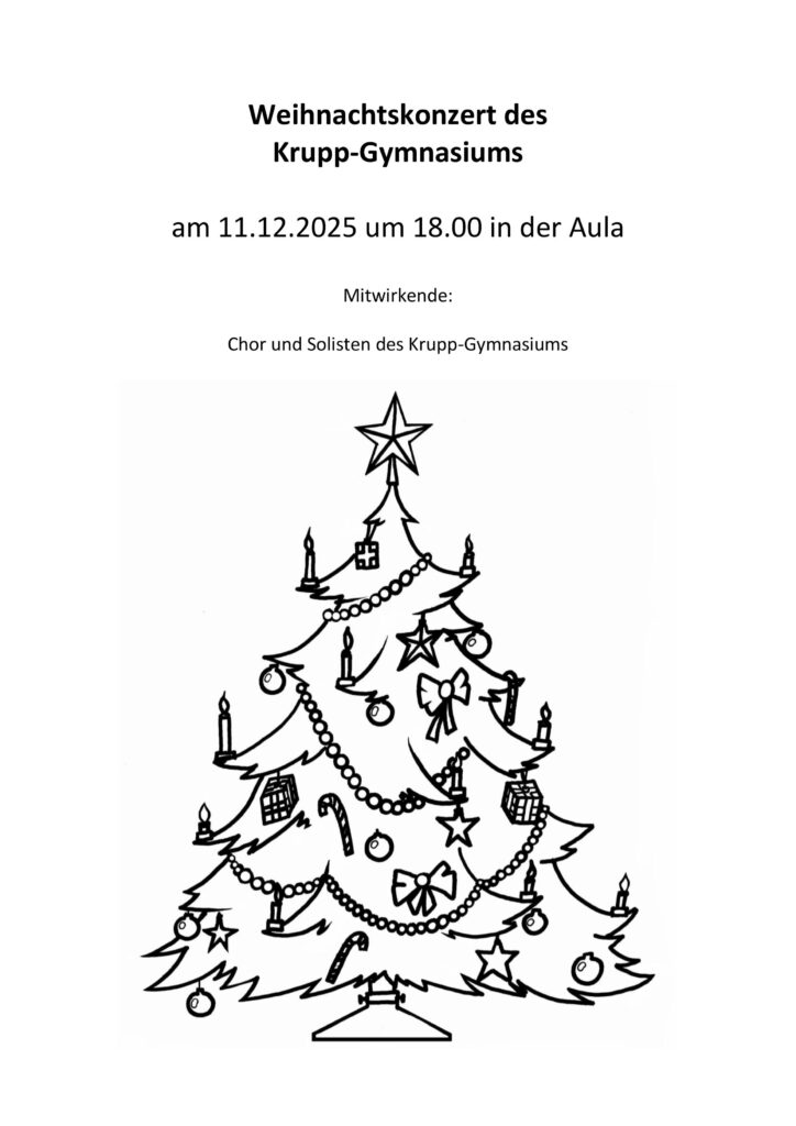 Einladung zum Weihnachtskonzert
