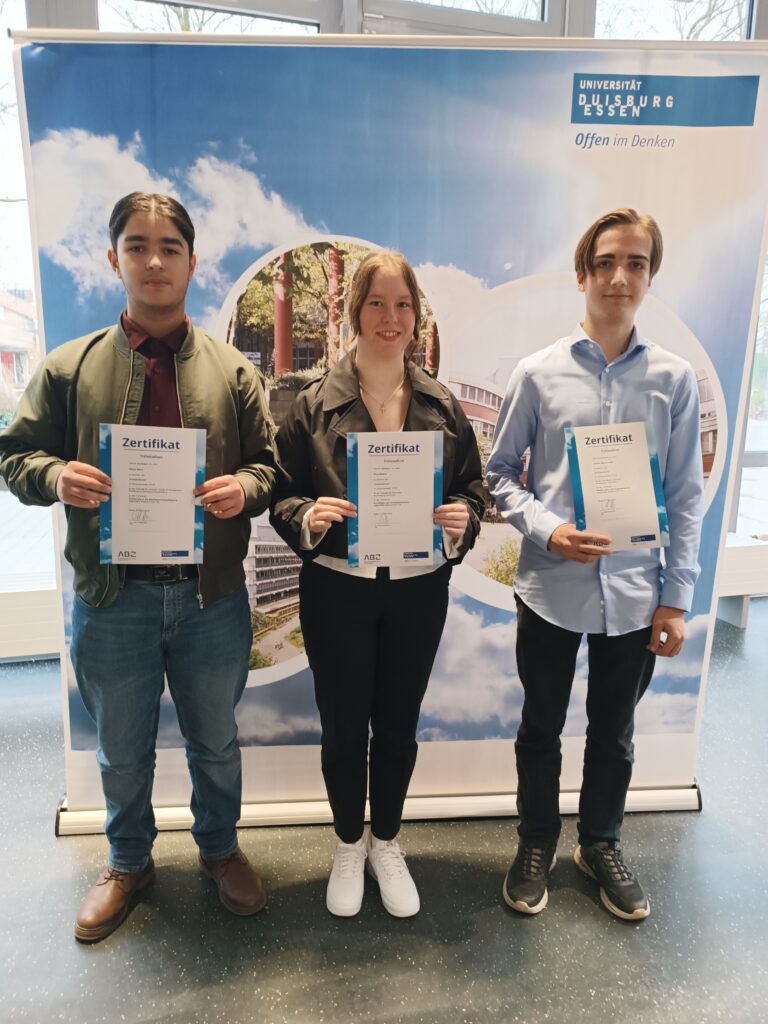 Zertifikat für erfolgreiches Frühstudium