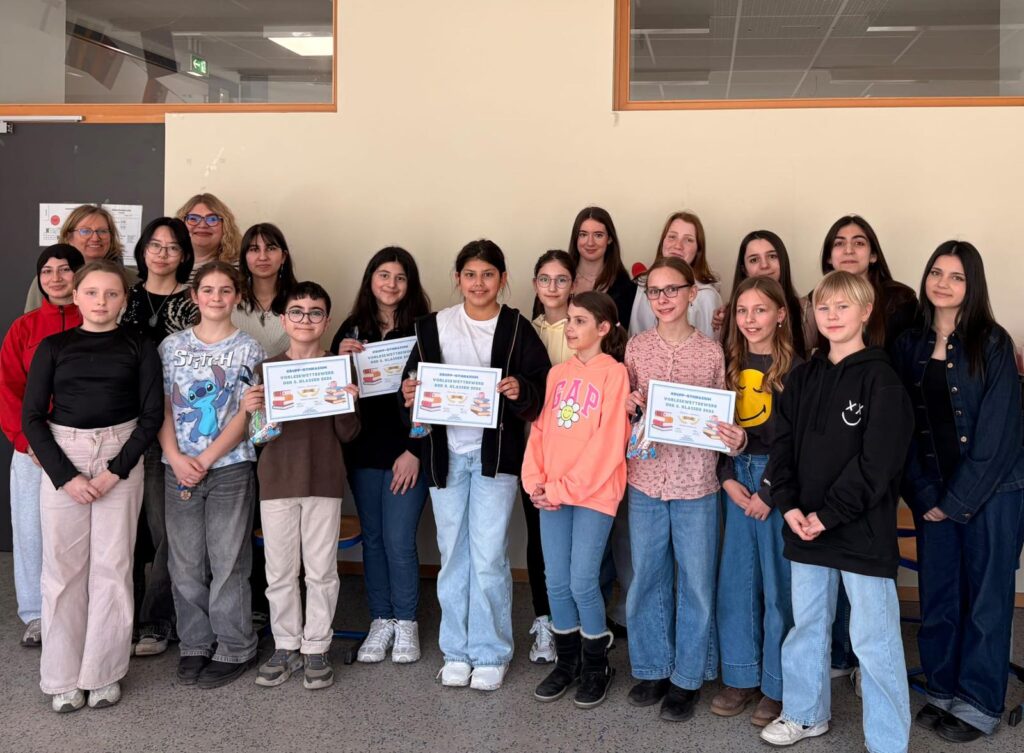 Vorlesewettbewerb im März 2026 - die besten Vorleserinnen und -leser der fünften Klassen