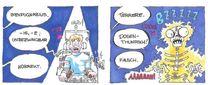 Lateinunterricht im Comic